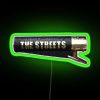 Neon signage for The Streets music group