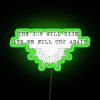 Neon sign with RGB colors reading The sun will rise and we will try again, a motivational phrase in a futuristic and urban...
