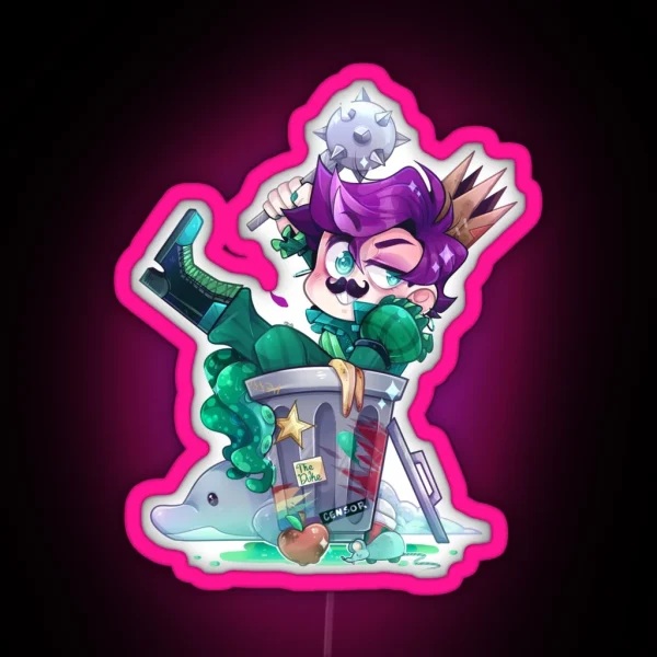 The Trash Man RGB Neon Sign