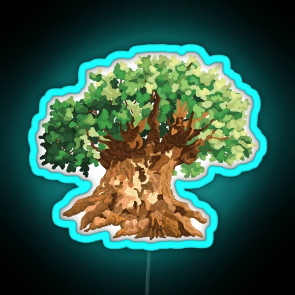 The Tree Of Life Animal Kingdom RGB Neon Sign