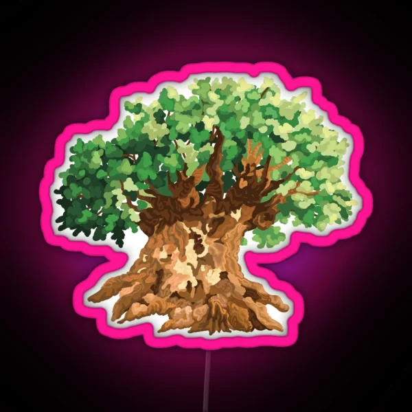 The Tree Of Life Animal Kingdom RGB Neon Sign