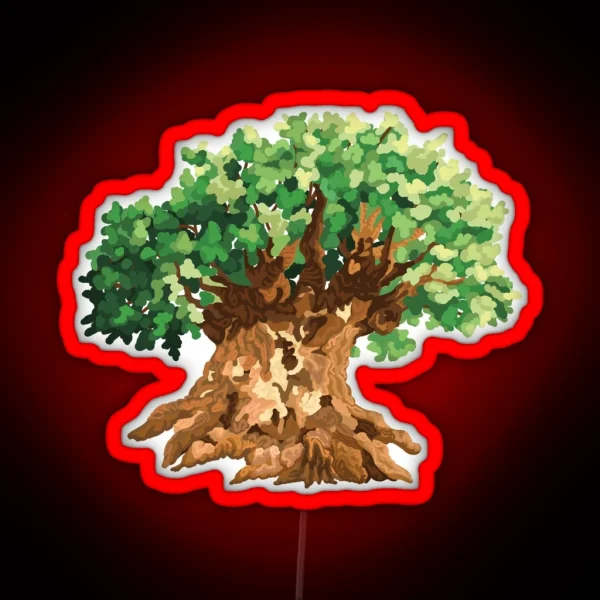 The Tree Of Life Animal Kingdom RGB Neon Sign
