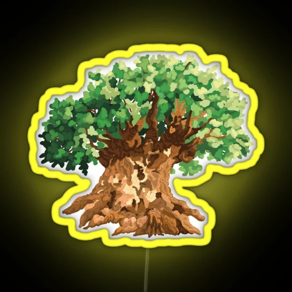 The Tree Of Life Animal Kingdom RGB Neon Sign