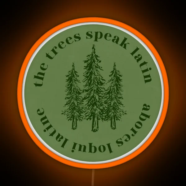 The Tree Speak Latin RGB Neon Sign