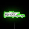 The Truman Show film logo with RGB neon sign in green