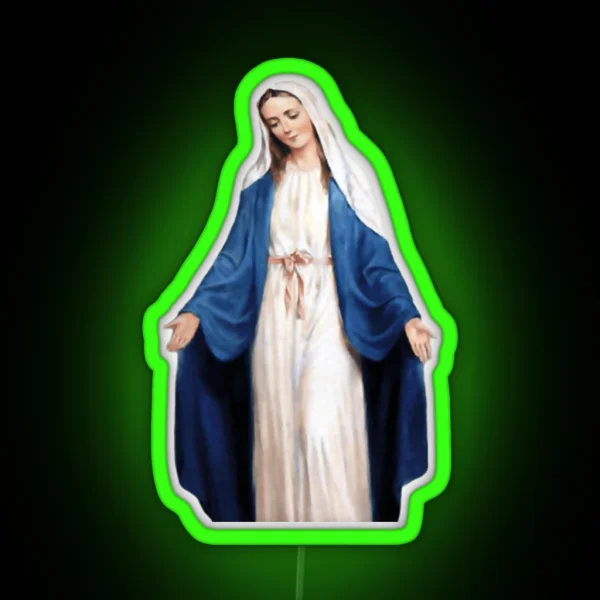 The Virgin Mary RGB Neon Sign