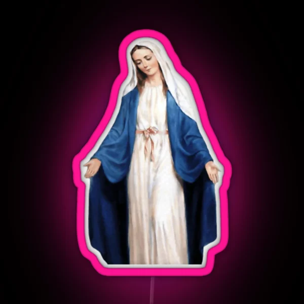 The Virgin Mary RGB Neon Sign