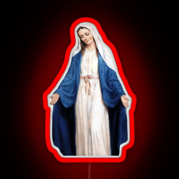 The Virgin Mary RGB Neon Sign