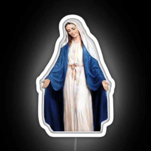 The Virgin Mary RGB Neon Sign