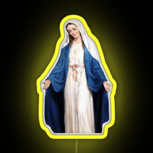 The Virgin Mary RGB Neon Sign