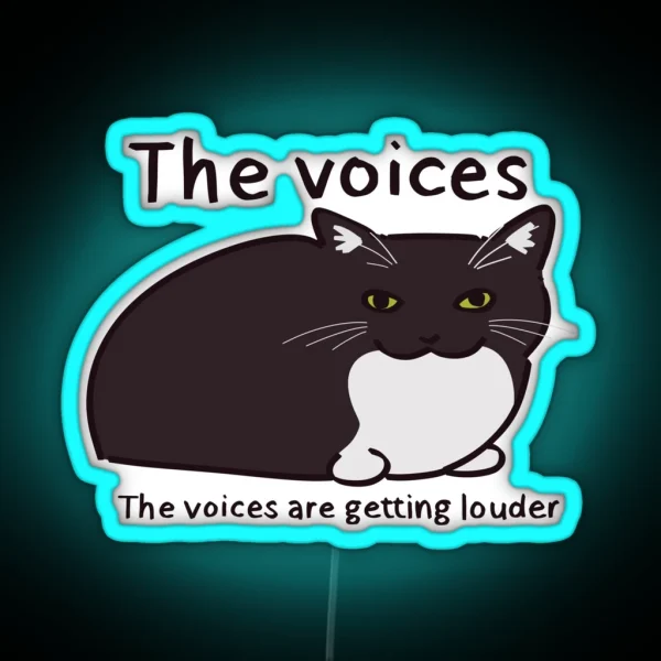 The Voices Silly Cat RGB Neon Sign