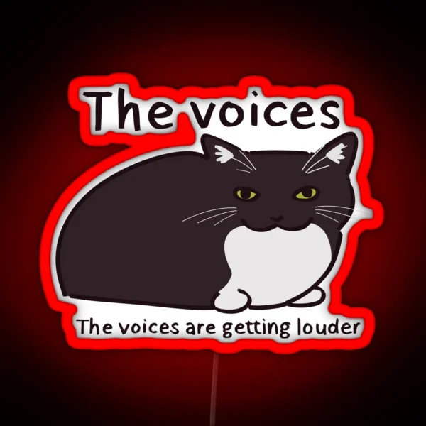 The Voices Silly Cat RGB Neon Sign