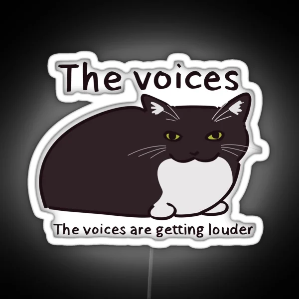 The Voices Silly Cat RGB Neon Sign