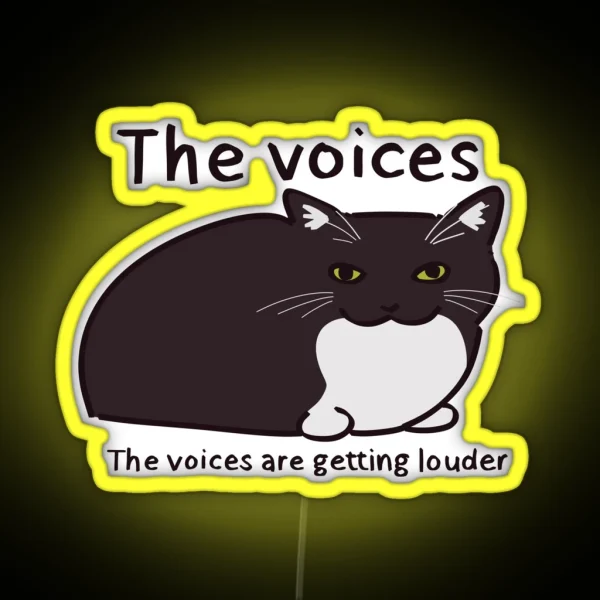 The Voices Silly Cat RGB Neon Sign