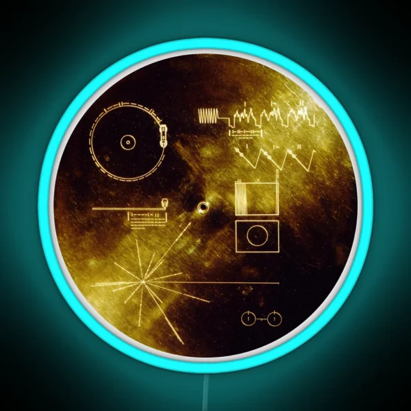 The Voyager Golden Record RGB Neon Sign