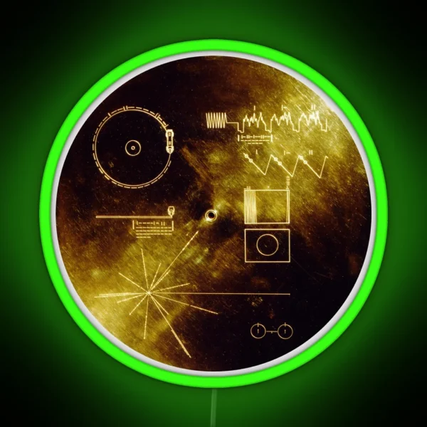 The Voyager Golden Record RGB Neon Sign