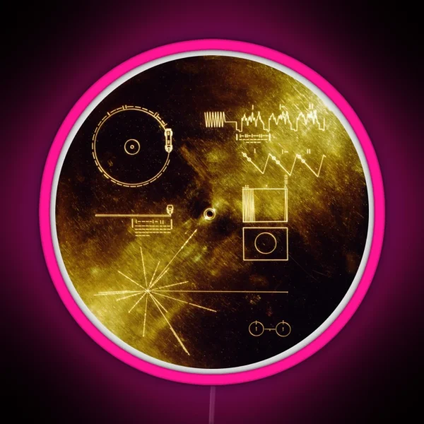 The Voyager Golden Record RGB Neon Sign