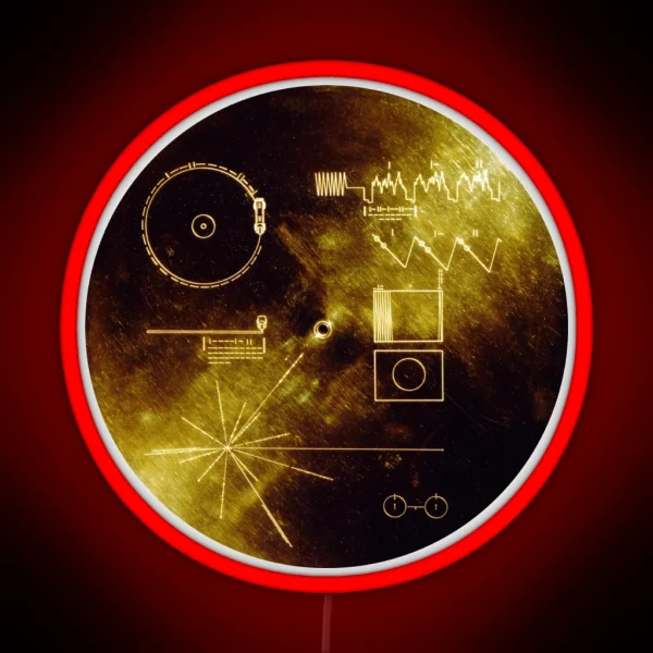 The Voyager Golden Record RGB Neon Sign