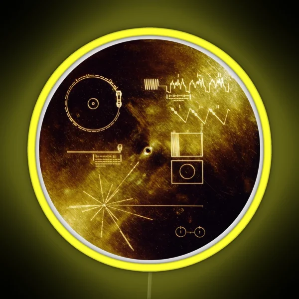 The Voyager Golden Record RGB Neon Sign