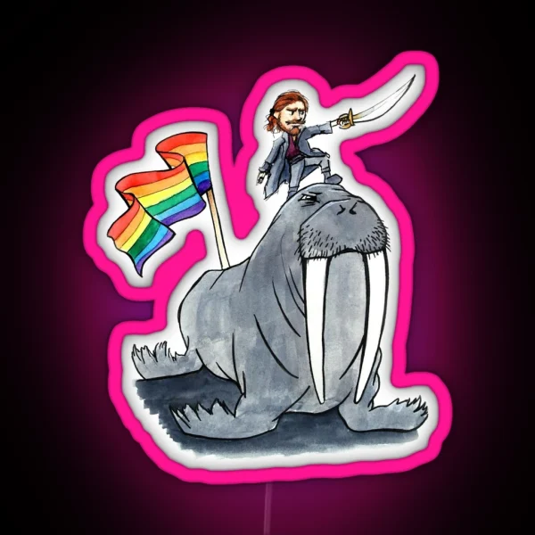 The Walrus RGB Neon Sign