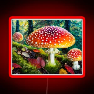 The Whimsical Fly Agaric RGB Neon Sign