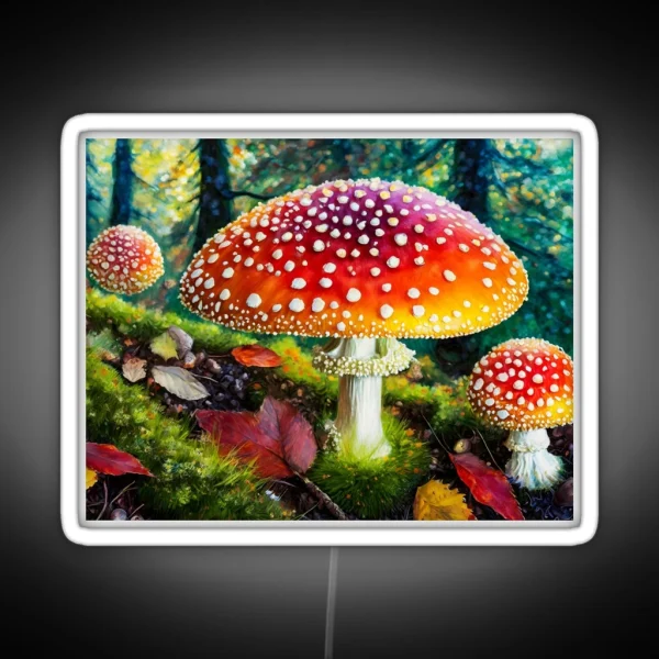 The Whimsical Fly Agaric RGB Neon Sign