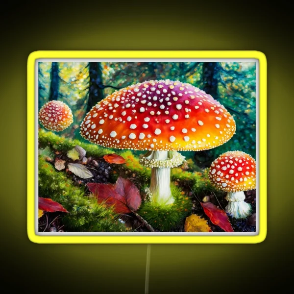 The Whimsical Fly Agaric RGB Neon Sign
