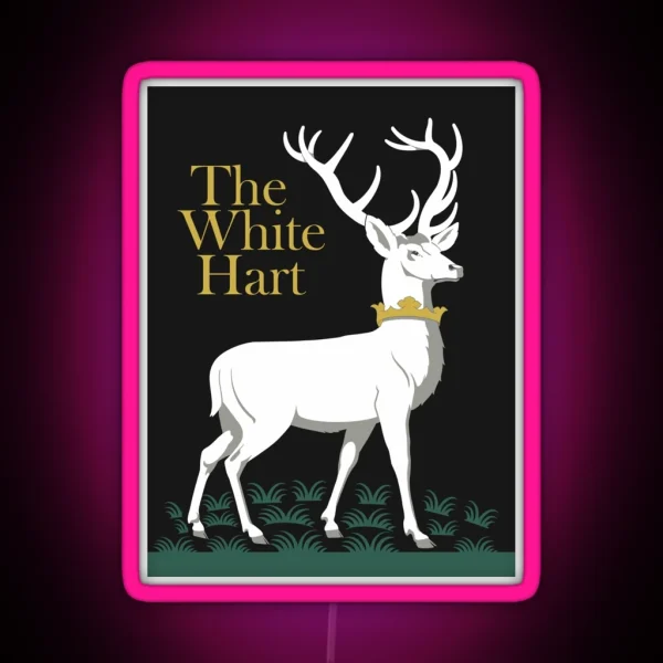 The White Hart Pub Sign RGB Neon Sign