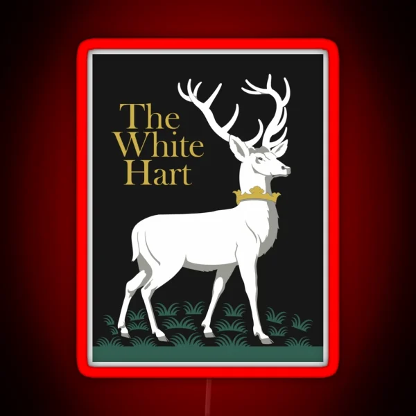 The White Hart Pub Sign RGB Neon Sign