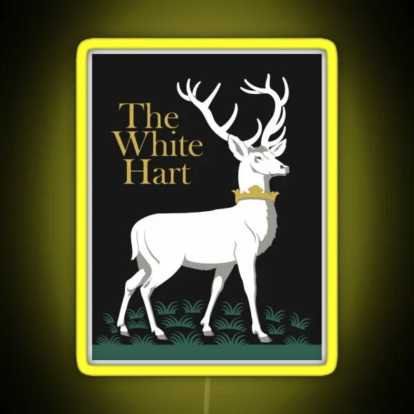 The White Hart Pub Sign RGB Neon Sign