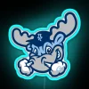 Wilmington sports neon sign with blue hue