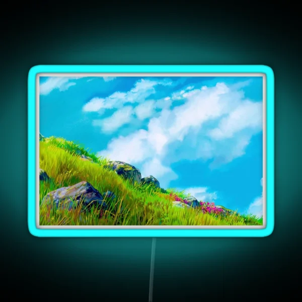 The Wind Rises And Falls RGB Neon Sign