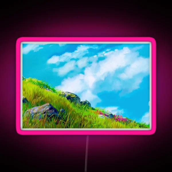 The Wind Rises And Falls RGB Neon Sign