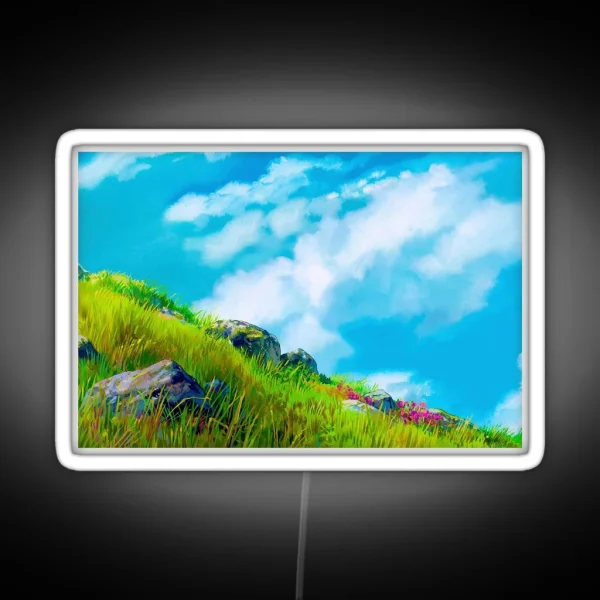The Wind Rises And Falls RGB Neon Sign