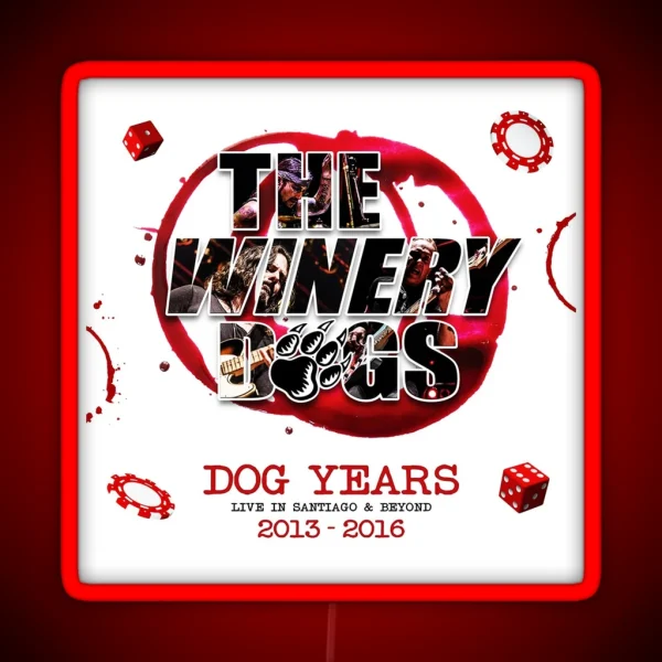 The Winery Dogs Dog Years RGB Neon Sign