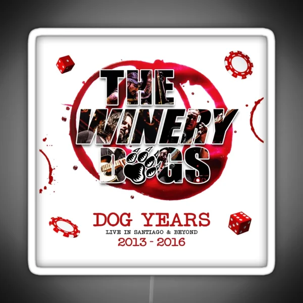 The Winery Dogs Dog Years RGB Neon Sign