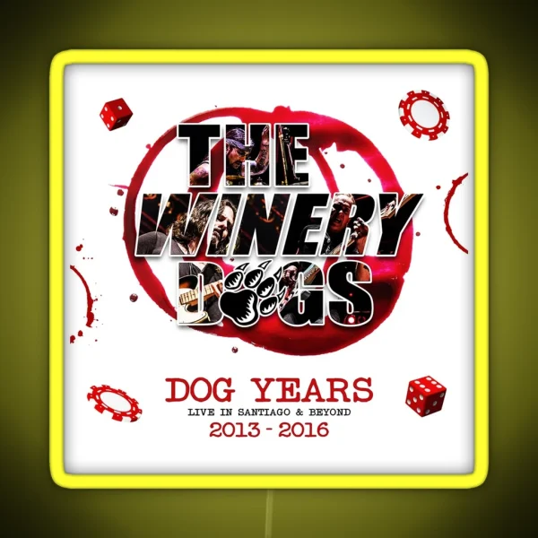 The Winery Dogs Dog Years RGB Neon Sign