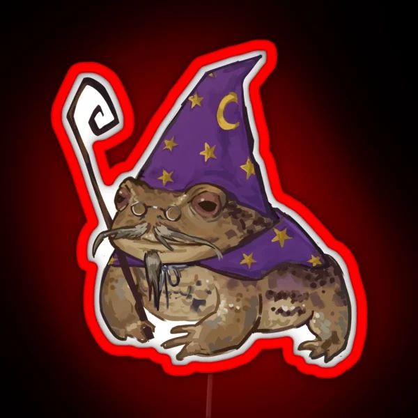 The Wizard Frog RGB Neon Sign