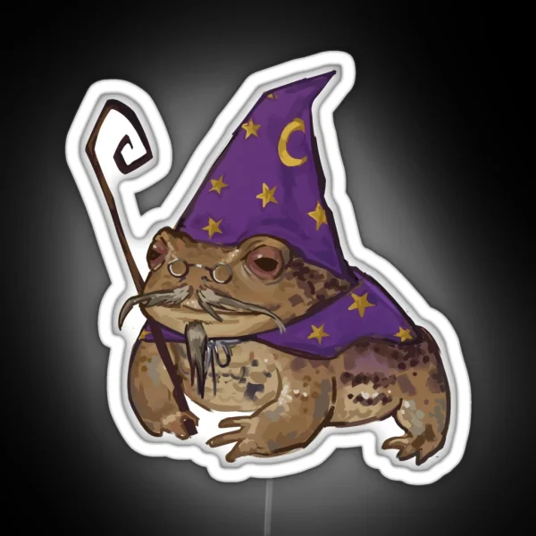 The Wizard Frog RGB Neon Sign