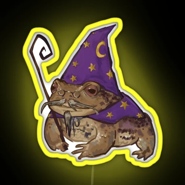 The Wizard Frog RGB Neon Sign