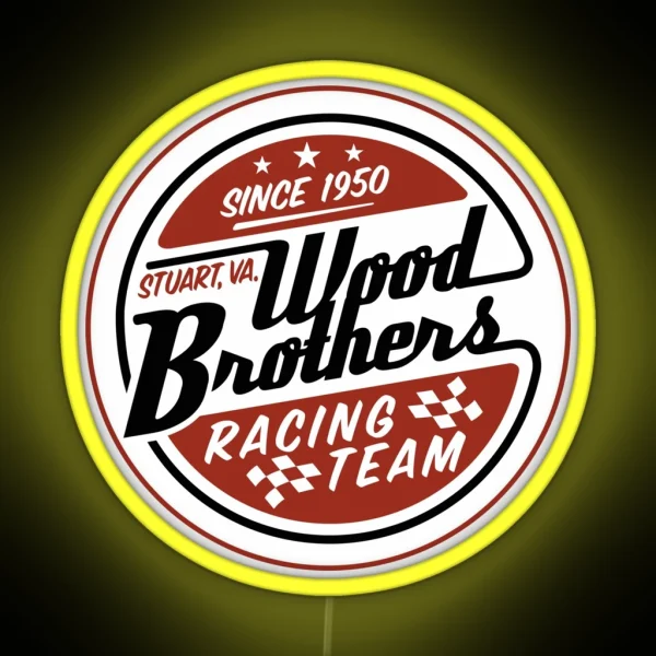 The Wood Broth Racing RGB Neon Sign