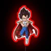 Neon RGB sign featuring a young prince character in red.