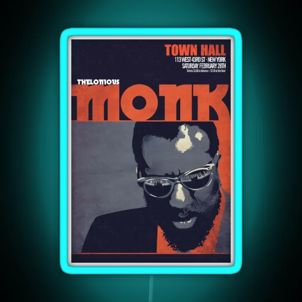 Thelonious Monk RGB Neon Sign