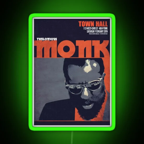 Thelonious Monk RGB Neon Sign