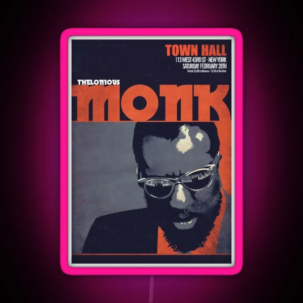 Thelonious Monk RGB Neon Sign