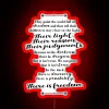 Neon sign reading 'There is Freedom' in colorful, glowing letters.