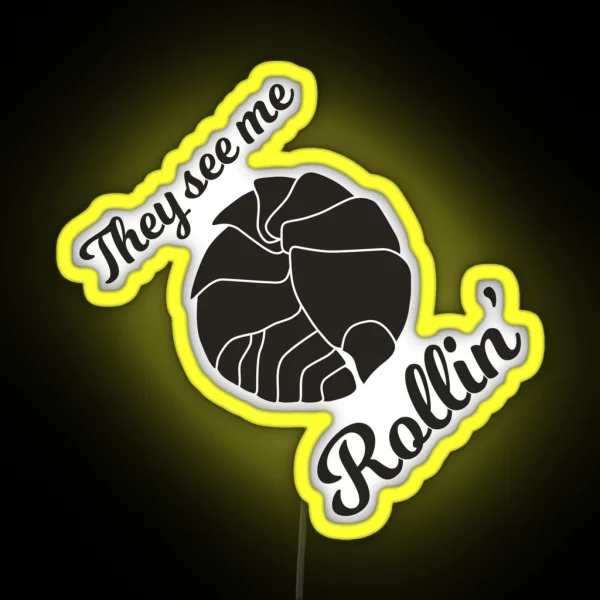 They See Me Rollin Isopod RGB Neon Sign