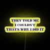 RGB Neon Sign with Yellow Text Displaying Determination