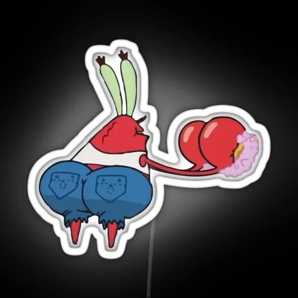 Thicc Mr Krabs Spongebob RGB Neon Sign