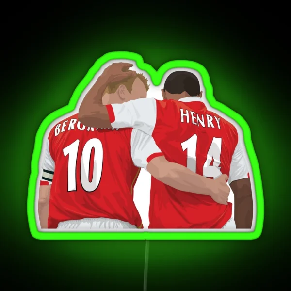 Thierry Henry And Dennis Bergkamp RGB Neon Sign